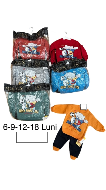 compleu baieti 6-18 luni 4/set