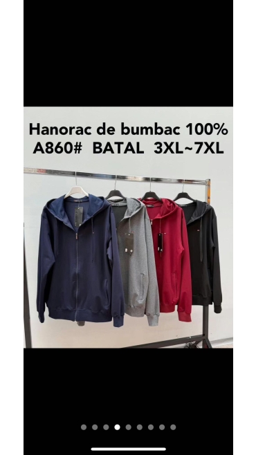 hanorac barbati bbc batal 3xl-7xl 5/set