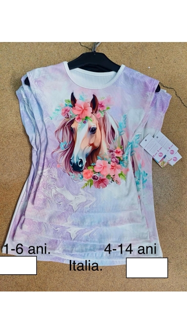 tricou fete 4-14 ani 4/set