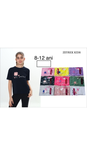tricou fete 8-12 ani 5/set