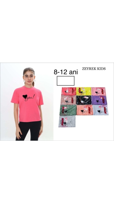 tricou fete 8-12 ani 5/set