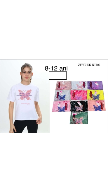 tricou fete 8-12 ani 5/set