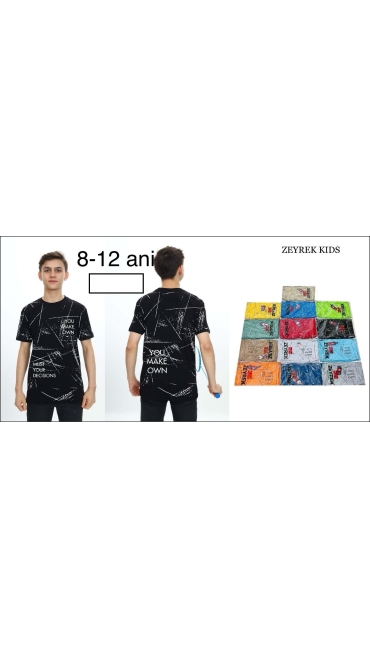 tricou baieti 8-12 ani 5/set