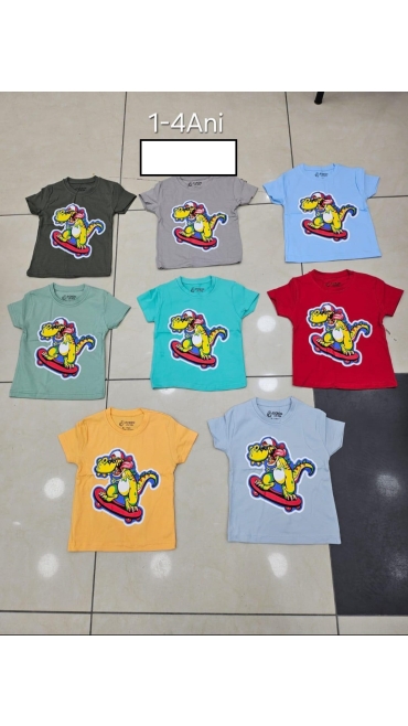 tricou baieti 1-4 ani 4/set