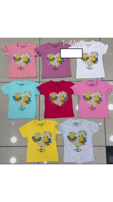 tricou fete 1-4 ani 4/set
