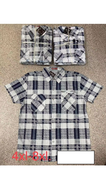 camasa barbati maneca scurta 4xl-8xl 5/set