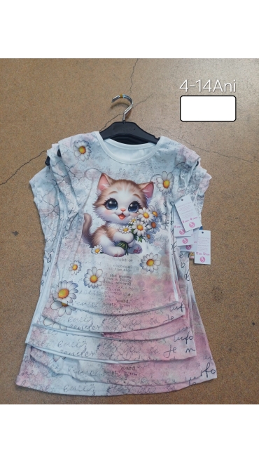 tricou fete 4-14 ani 6/set