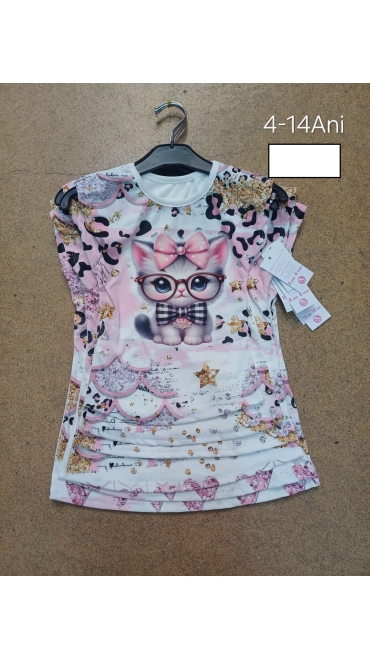 tricou fete 4-14 ani 6/set