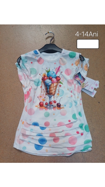 tricou fete 4-14 ani 6/set