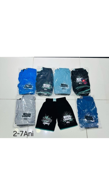 pantalni scurti baieti 2-7 ani 6/set