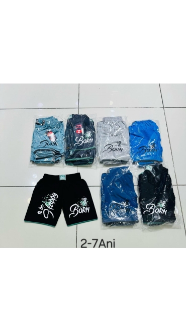 pantalni scurti baieti 2-7 ani 6/set