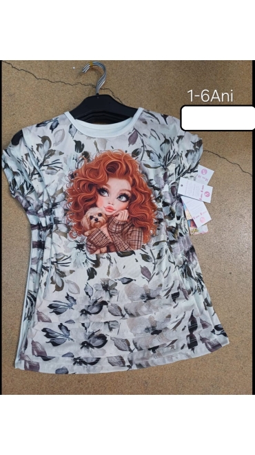 tricou fete 1-6 ani 6/set