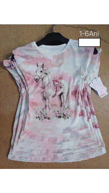 tricou fete 1-6 ani 6/set