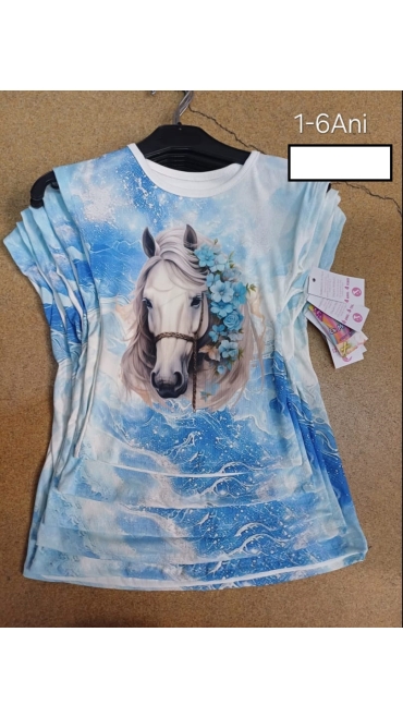 tricou fete 1-6 ani 6/set