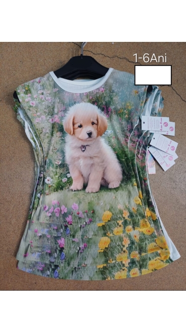 tricou fete 1-6 ani 6/set