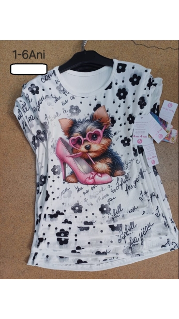 tricou fete 1-6 ani 6/set