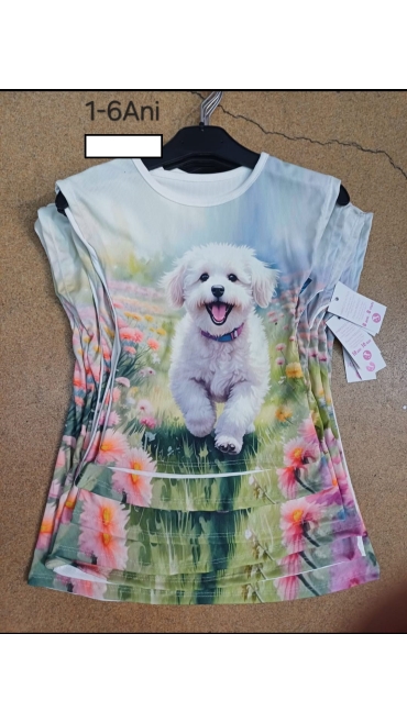 tricou fete 1-6 ani 6/set