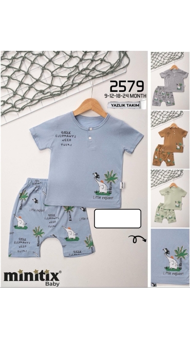 compleu baieti 9-24 luni 4/set