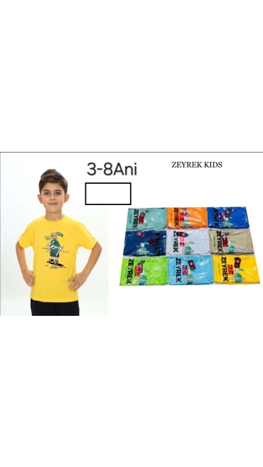 tricou baieti 3-8 ani 6/set
