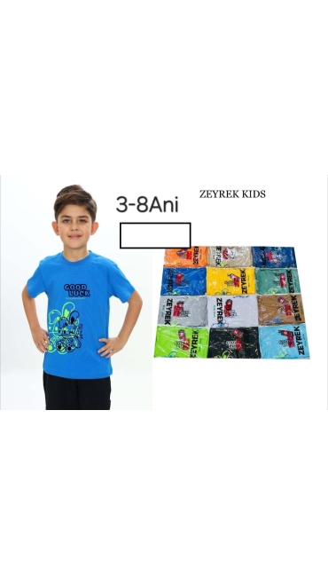 tricou baieti 3-8 ani 6/set