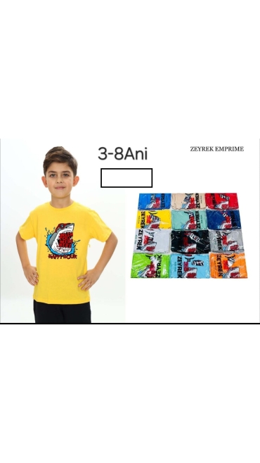 tricou baieti 3-8 ani 6/set
