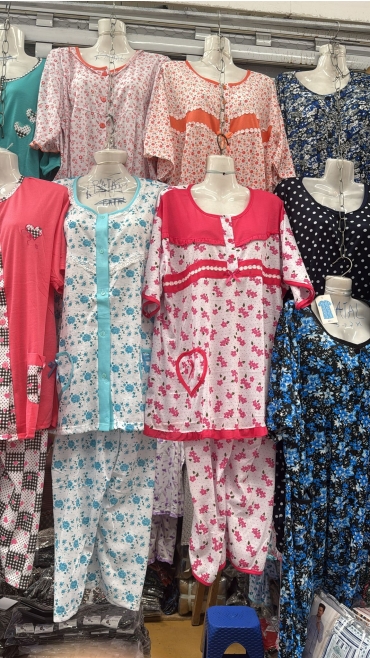 pijama dama 3/4 maneca scurta xl-5xl 5/set