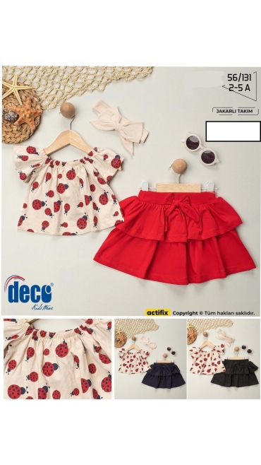 compleu fete 2-5 ani 4/set