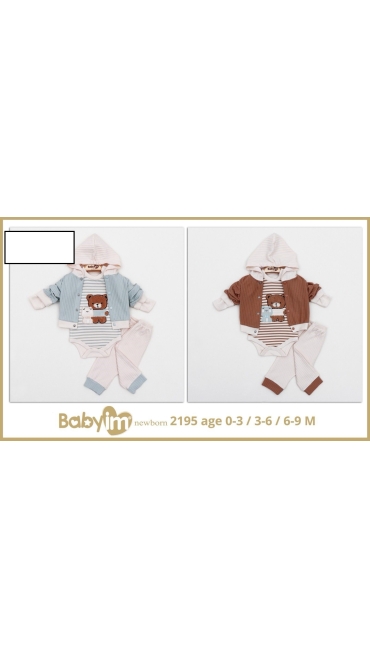 compleu bebe 0-9 luni 3/set