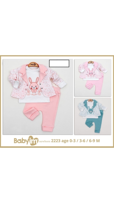 compleu bebe 0-9 luni 3/set