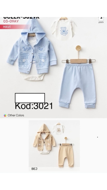 compleu bebe 3-9 luni 3/set