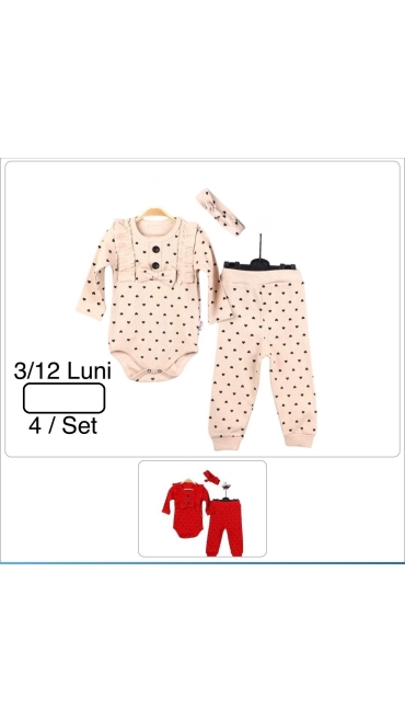 compleu copii 3-12 luni 4/set