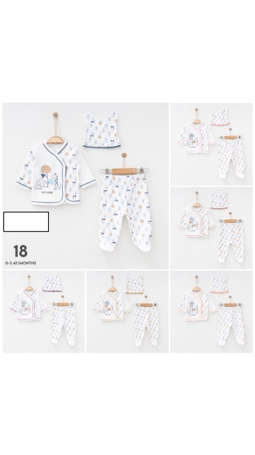 compleu bebe 0-3 luni 3/set
