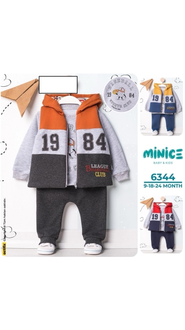 compleu baieti 9-24 luni 3/set
