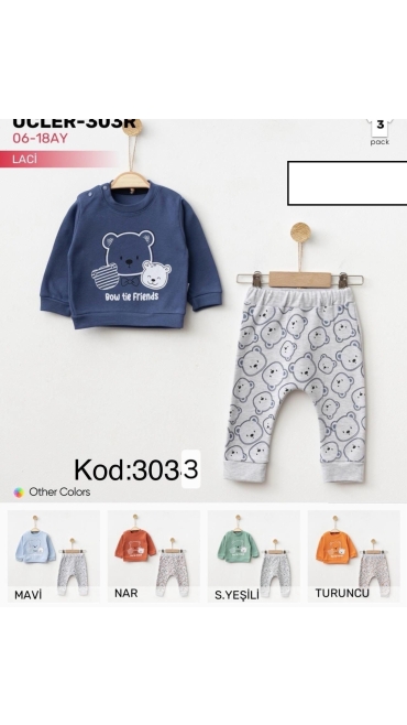 compleu copii 6-18 luni 3/set