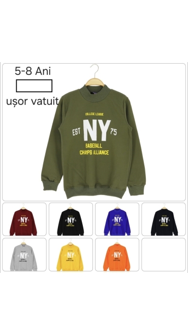 bluza copii usor vatuita 5-8 ani 4/set