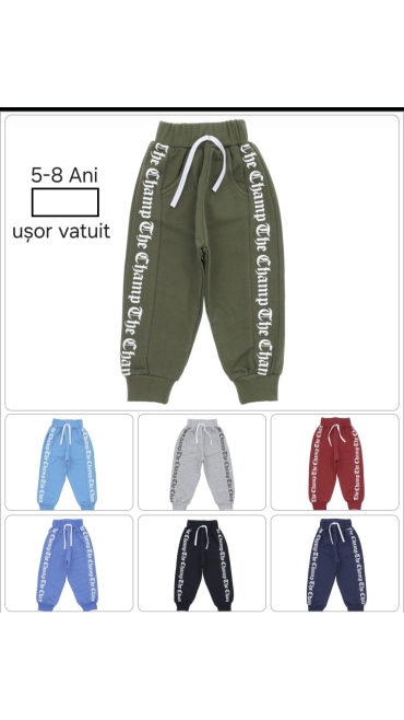 pantaloni trening copii usor vatuiti 5-8 ani 4/set