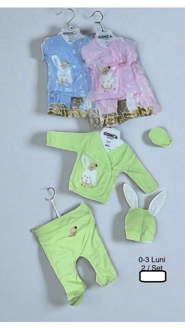 compleu bebe 0-3 luni 2/set