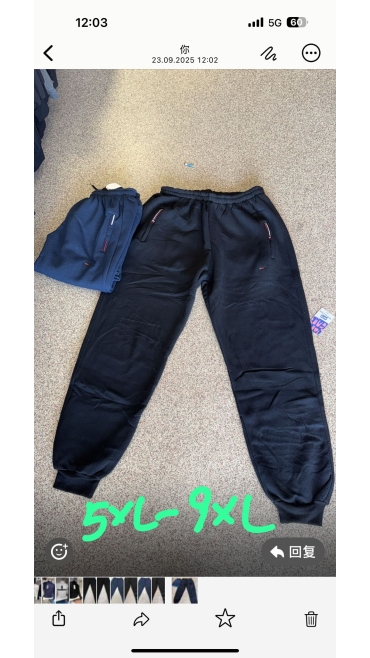 pantaloni trening barbati grosi 5xl-9xl 5/set