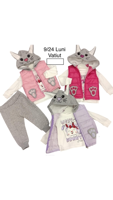 compleu copii vatuit 9-24 luni 4/set