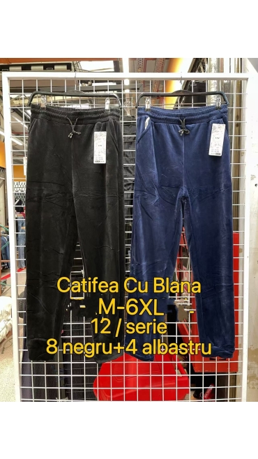 pantaloni grosi catifea blana m-6xl 12/set