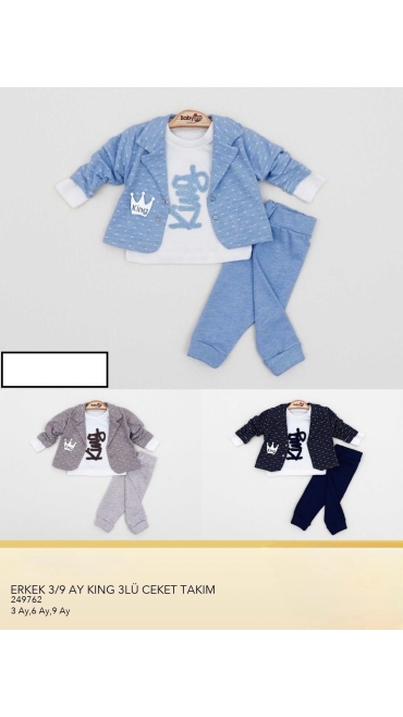 compleu copii 3-9 luni 3/set