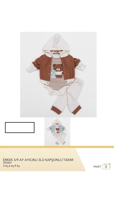 compleu copii 3-9 luni 3/set