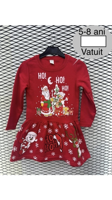 rochie fete craciun vatuita 5-8 ani 4/set