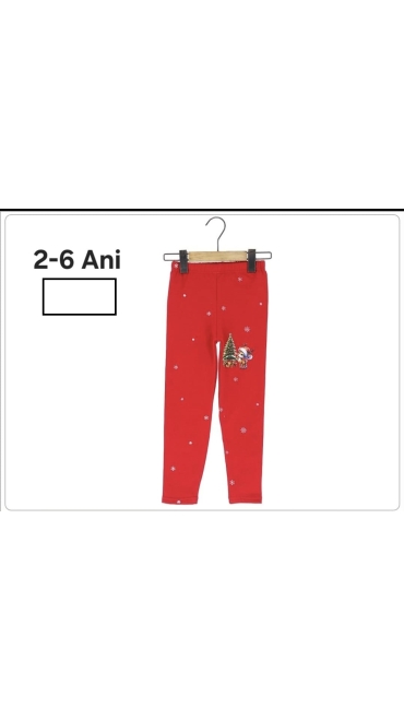 pantaloni copii craciun 2-6 ani 5/set