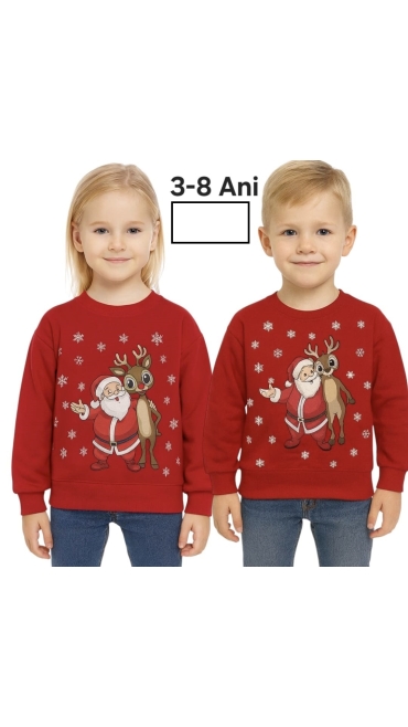 bluza copii craciun 3-8 ani 5/set