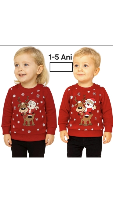 bluza copii craciun 1-5 ani 5/set