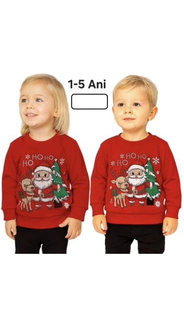 bluza copii craciun 1-5 ani 5/set