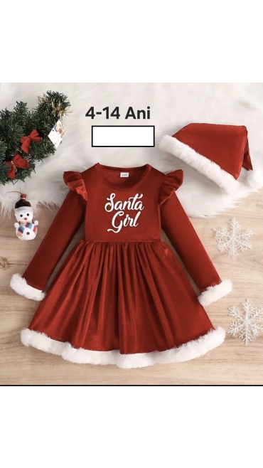 rochie fete craciun 4-14 ani 5/set