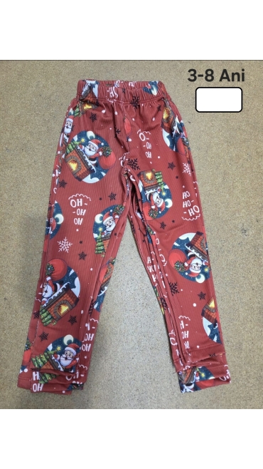 pantaloni copii craciun 3-8 ani 6/set