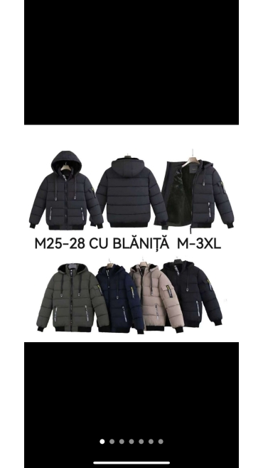 geaca barbati blana m-3xl 5/set